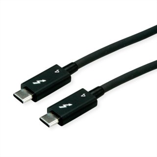 Cablu Thunderbolt 4 (USB type C) pasiv 8K60Hz/40Gb/100W T-T 0.5m, Roline 11.02.9043